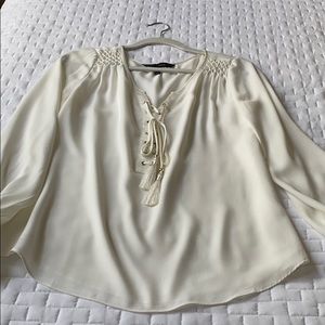 White House Black Market Sexy, Cream, Top